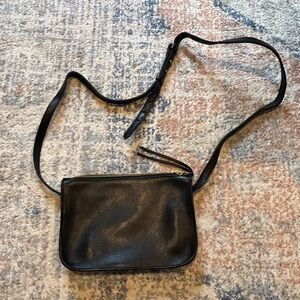 Madewell Simple Crossbody Black Leather